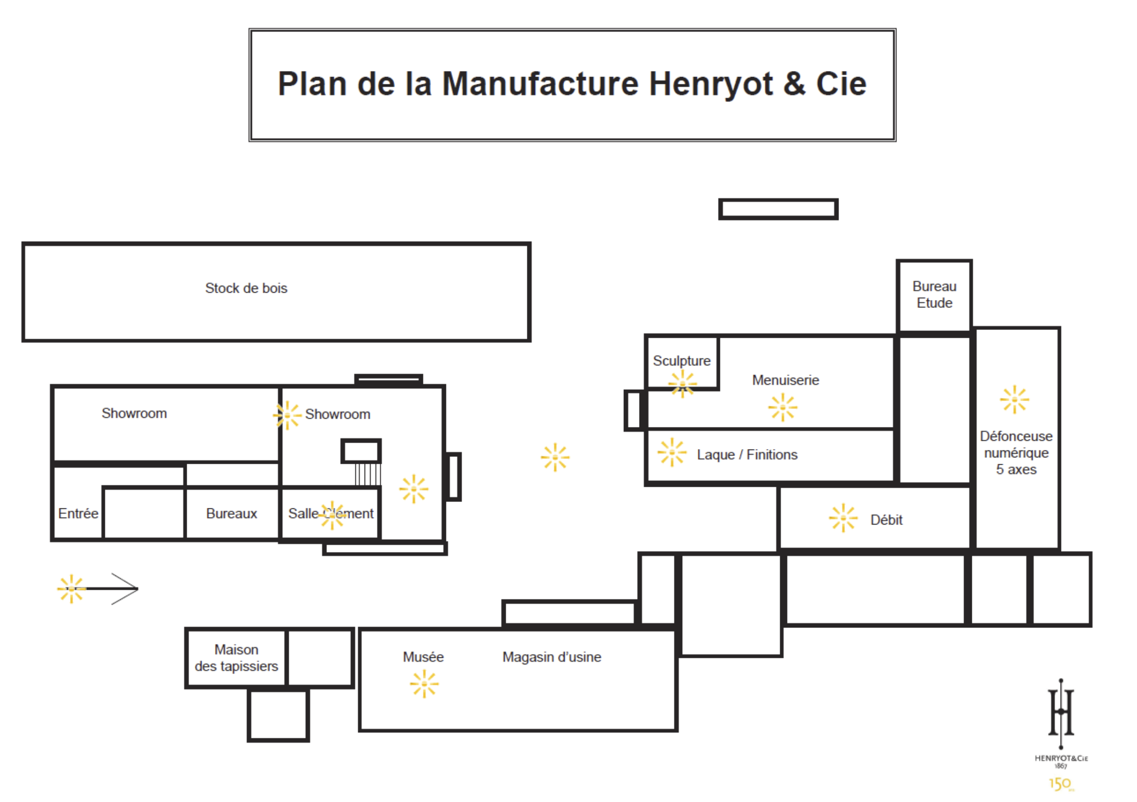 Plan manufacture louis roitel henryot & cie chaises et fauteuils haut de gamme fabrication française